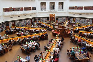 Trading floor from above